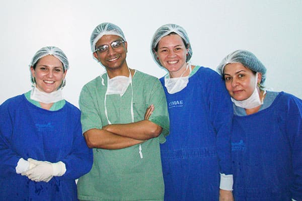 Dr. Raja Banerjee-Cosmetic and Plastic Surgeon - WITH COLLEAGUES  IN BELOHORIZONTE, BRAZIL